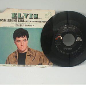 Elvis Presley 45 RPM - Long Legged Girl (1967)